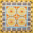 Coixí seda pintat a mà 50x50cm ALHAMBRA 